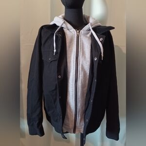 An Empyre Pledge Denim Hooded Jacket